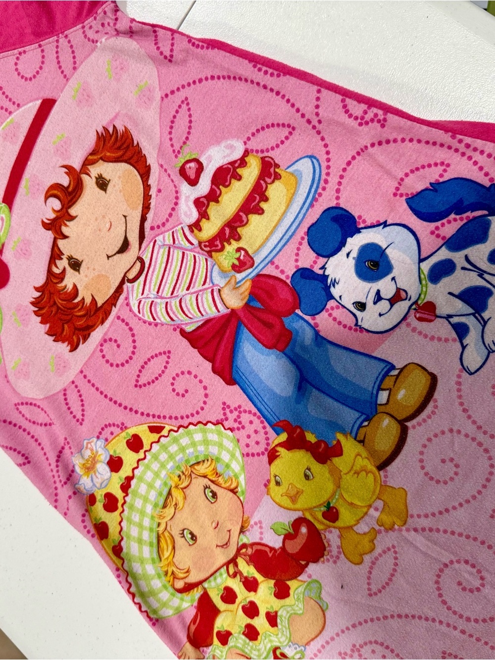 Vintage Pink Strawberry Shortcake Kids One-Piece